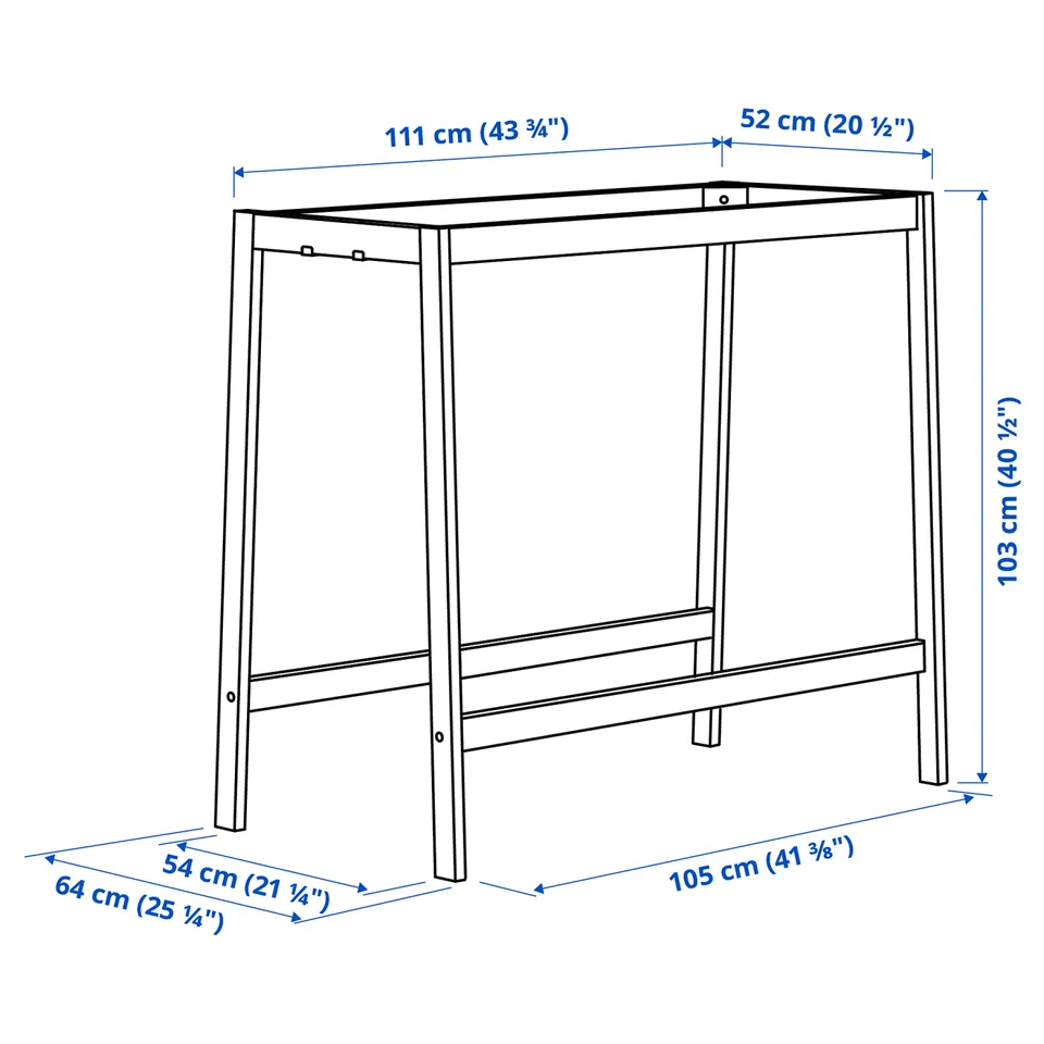 part: MITTZON underframe for conference table