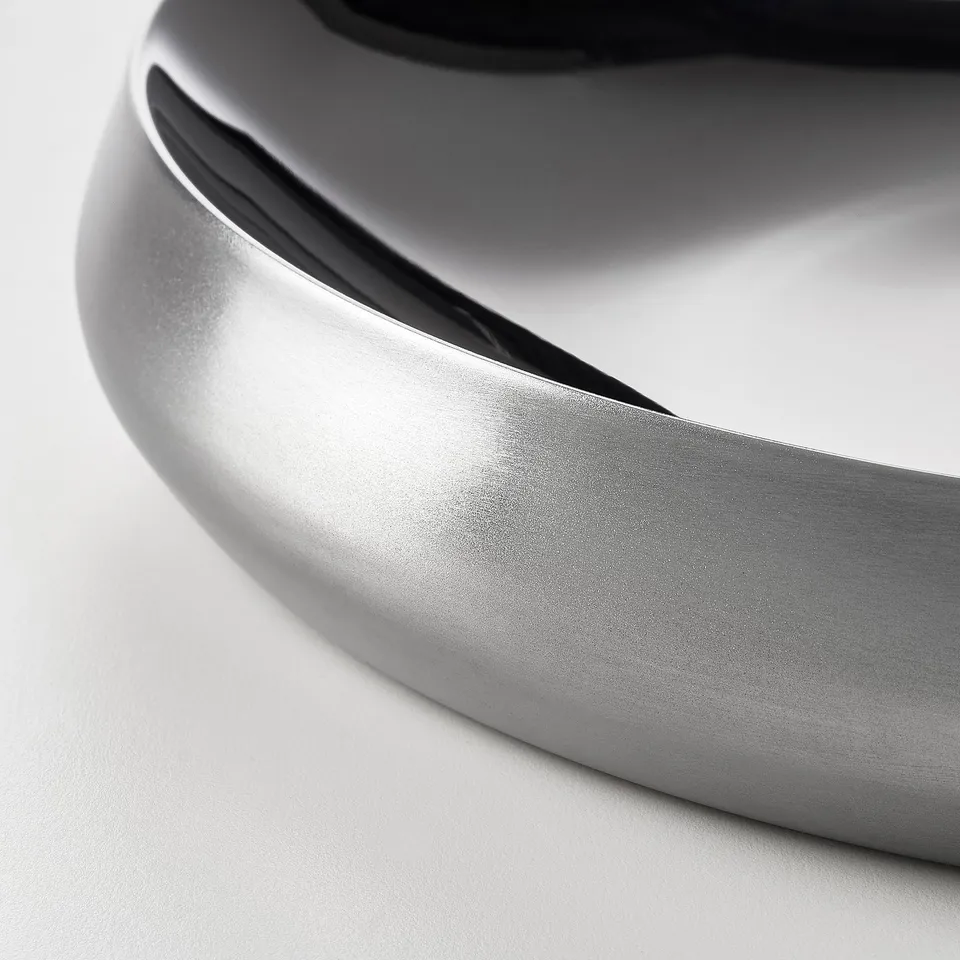 AFTONHAJ Serving bowl, stainless steel, 26 cm