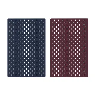 SKÅDIS pegboard, double sided/dark grey-blue dark lilac-red, 36x56 cm