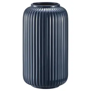 STILREN vase, dark blue, 22 cm