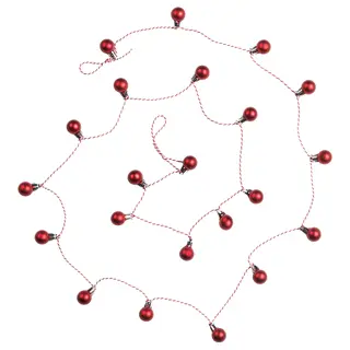 VINTERFINT garland, bauble red, 2.2 m