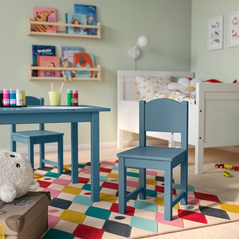 SUNDVIK Children's chair, blue