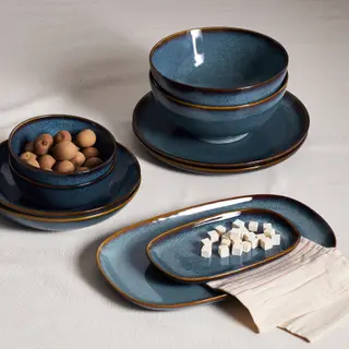 GLADELIG set: bowl x2 + bowl x2 + plate + plate + deep plate x2 + plate x2