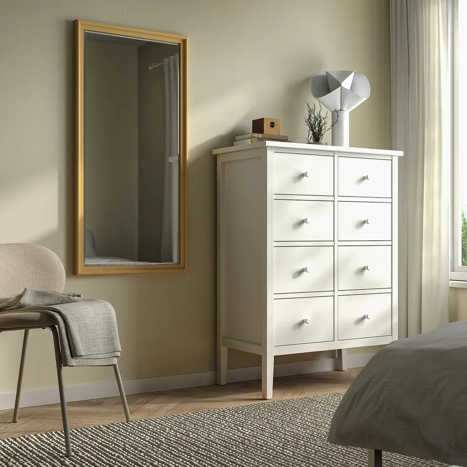 PINGSTSYREN Mirror, light yellow-beige, 60x120 cm