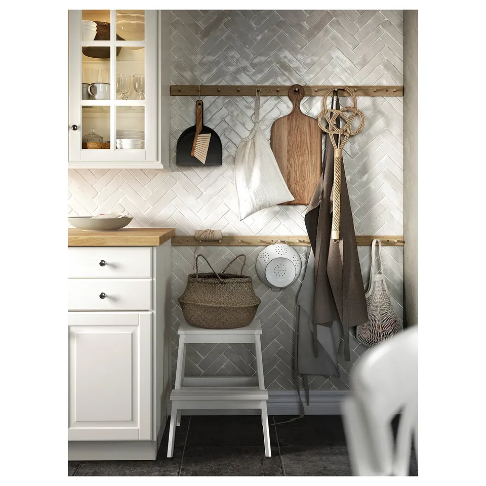 KARLBY Worktop, oak/veneer, 186x3.8 cm
