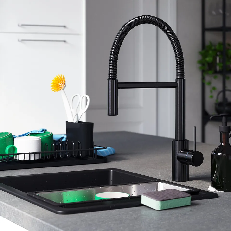 part: SALLSJÖN kitchen mixer tap pull down w spray