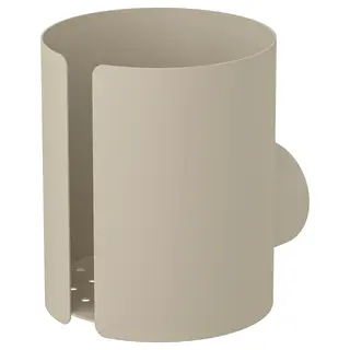FLORSJÖN soap dispenser holder, beige, Width 9 x Depth 11 x Height 11 cm