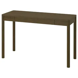 TONSTAD desk, brown stained oak veneer, 120x47 cm