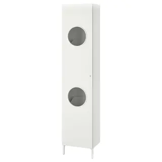 NYSJÖN laundry cabinet, white, 40x190 cm