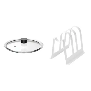 pan lid + stand set: pan lid + cutting board and lid stand