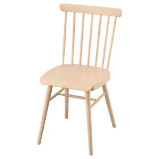HÖGVED chair, birch veneer, Depth 51 x Height 86 x Width 40 cm