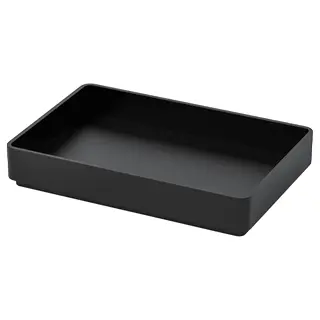 SKOGSVIKEN tray, black, 10x15 cm