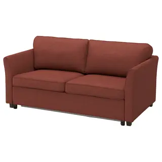 EKHOLMA cover for 2-seat sofa-bed, Kilanda brown-red
