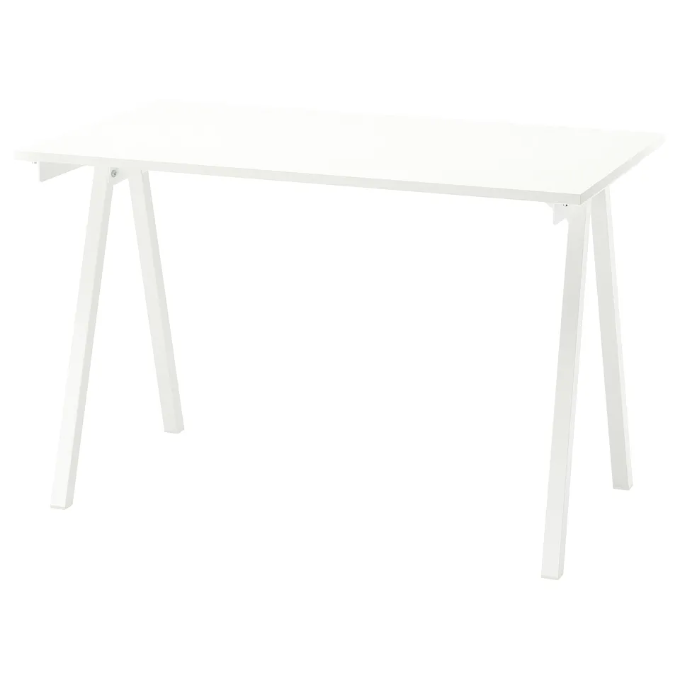 TROTTEN Desk, white, 120x70 cm