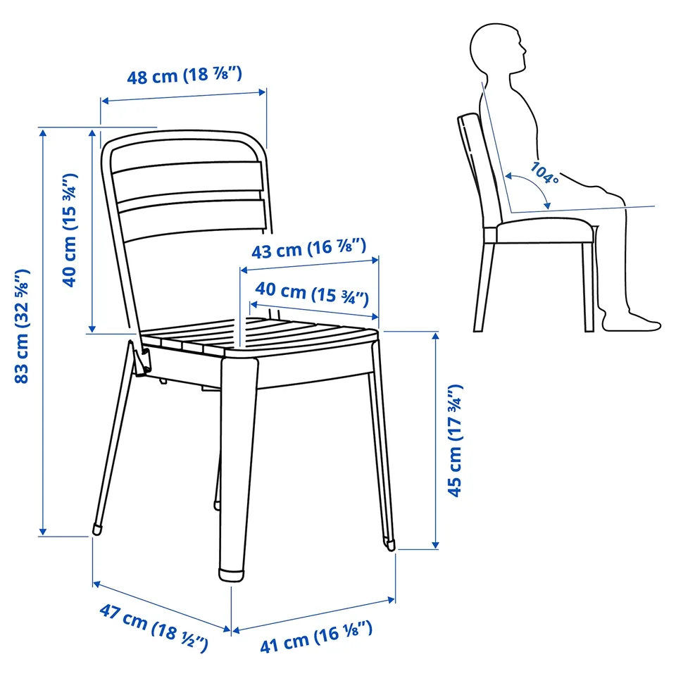 Illustration with measurements for the product: MÖRBYLÅNGA.