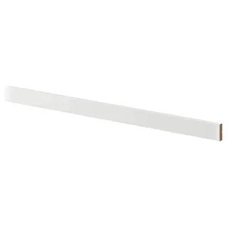 RINGHULT rounded deco strip/moulding, high-gloss light grey, 221 cm