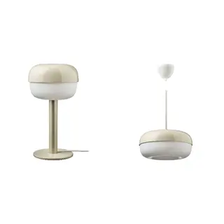 BLÅSVERK set: table lamp + pendant lamp