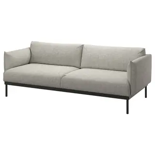 ÄPPLARYD 3-seat sofa, Lejde light grey, Depth 93 x Width 231 cm