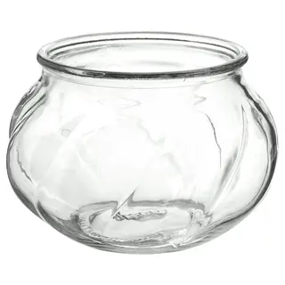 VILJESTARK vase, clear glass, 8 cm