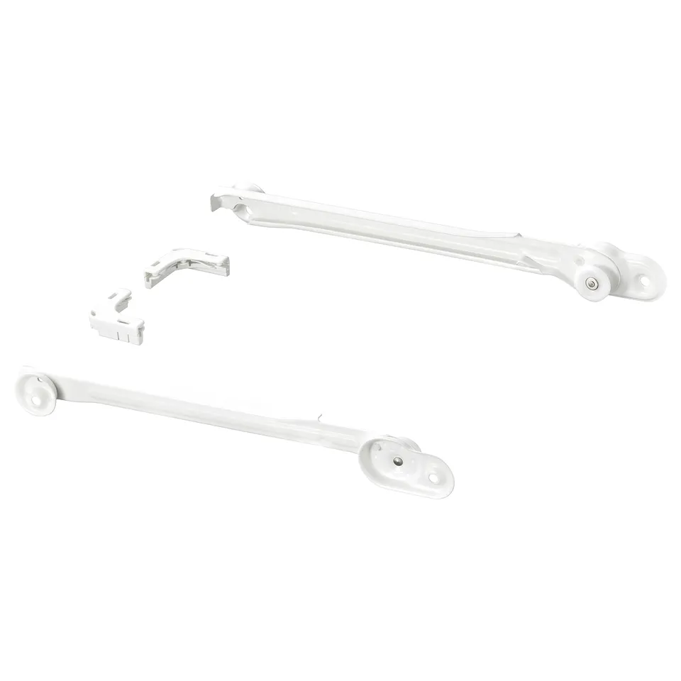 KOMPLEMENT white metal organisers; 3 pieces, simple design, storage solutions.