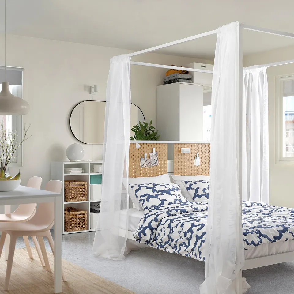 part: VITARNA four-poster bed frame