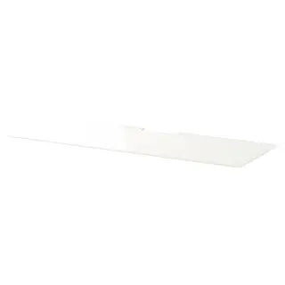 BESTÅ top panel for TV, glass/white, 120x40 cm