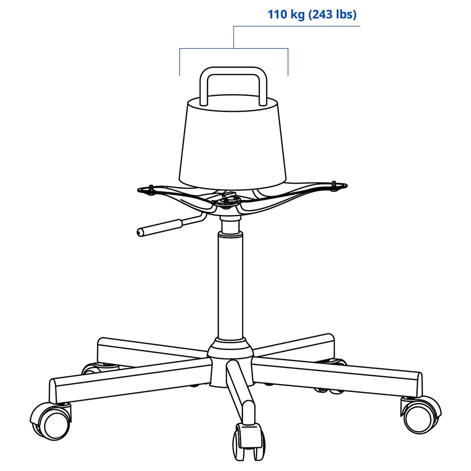part: MALSKÄR chair frame, swivel