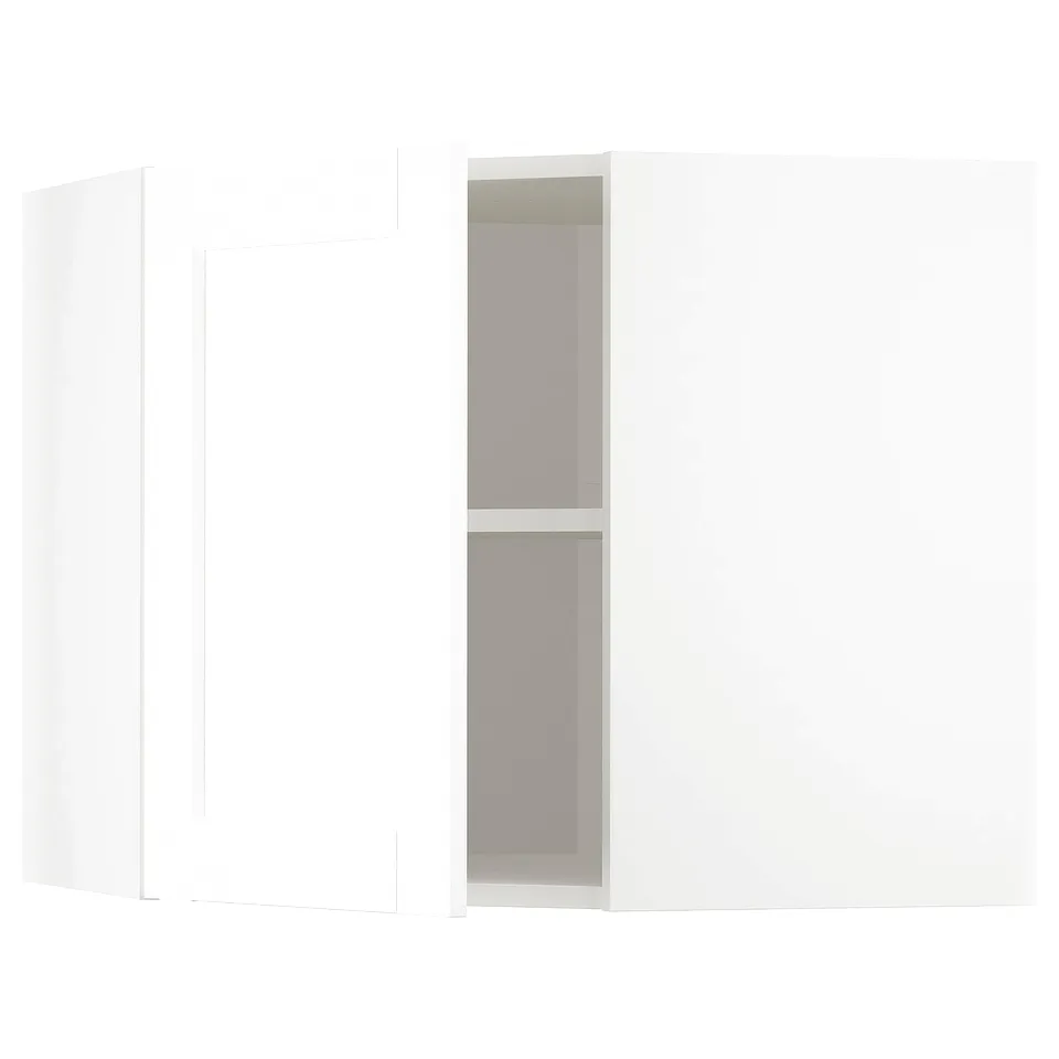 METOD kitchen unit in white with shelves, adjustable, durable frame.