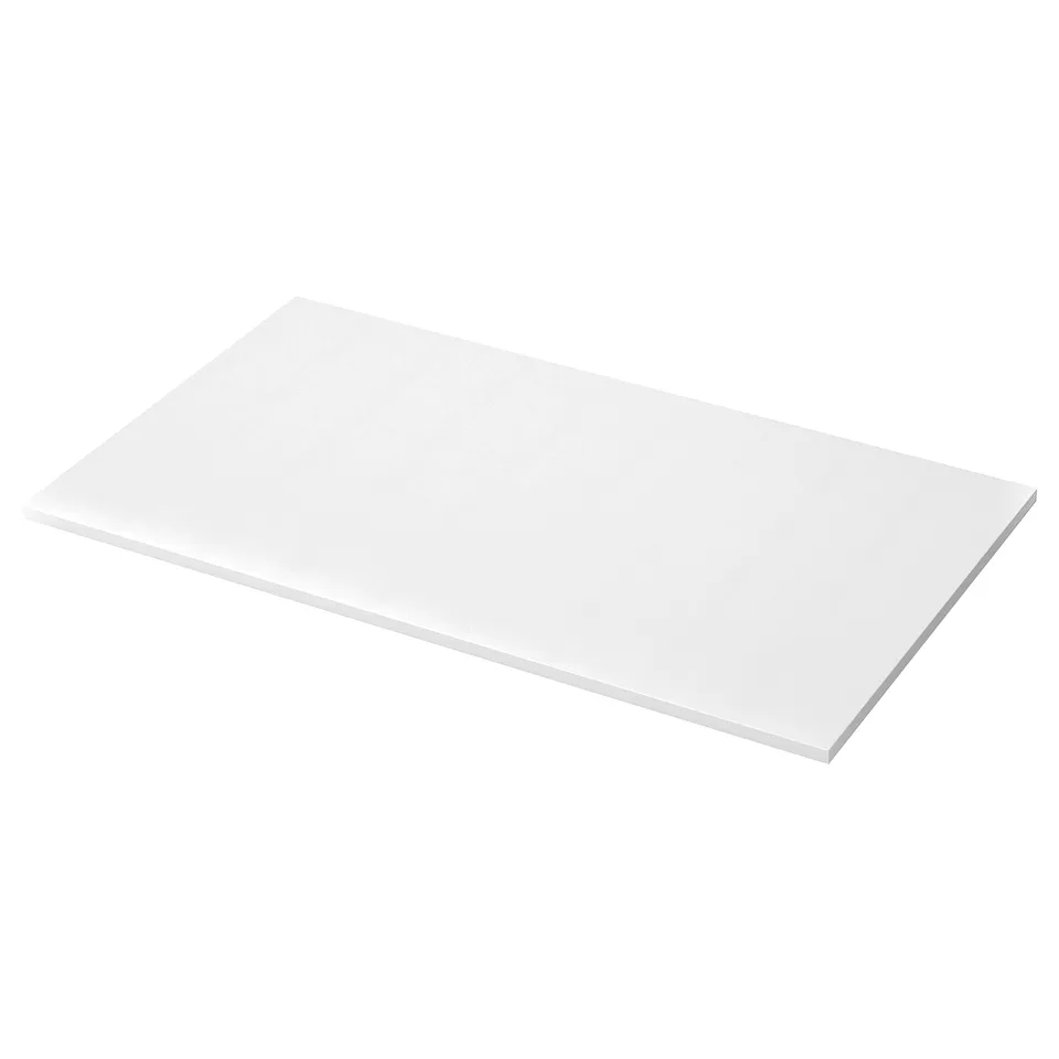 White lab table with clean edges.