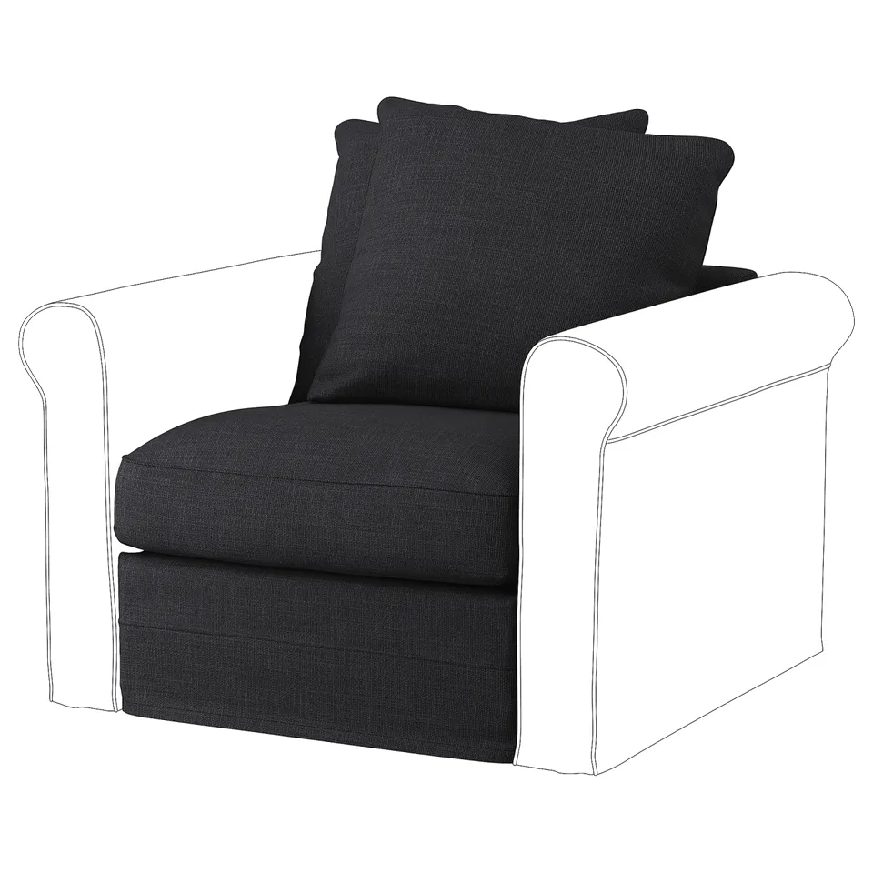 part: GRÖNLID cover for 1-seat section