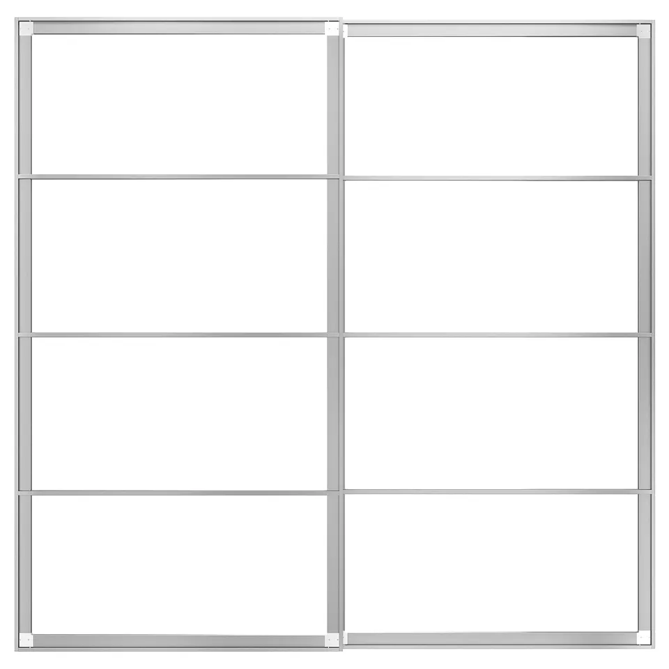 part: PAX pair of sliding door frames w rail
