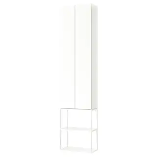 ENHET storage combination, white, Width 60 x Depth 32 x Height 255 cm