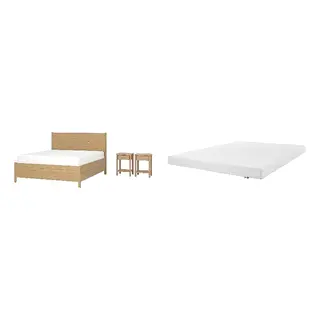TONSTAD/ÅKLABBEN Bed with 12cm thick mattress, latex, 5 comfort zones, medium firm