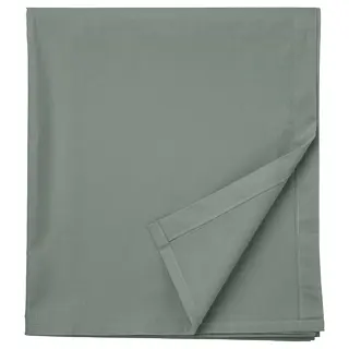 DVALA flat sheet, grey-green, Length 260 x Width 240 cm