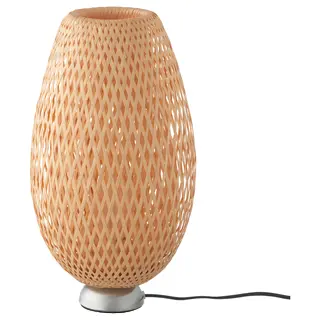 BÖJA table lamp, bamboo/handmade, Height 40 cm