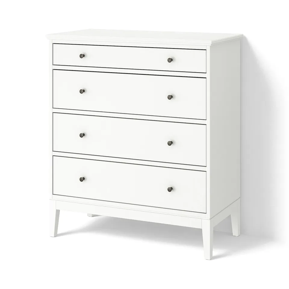IDANÄS Chest of 4 drawers, white, 104x118 cm