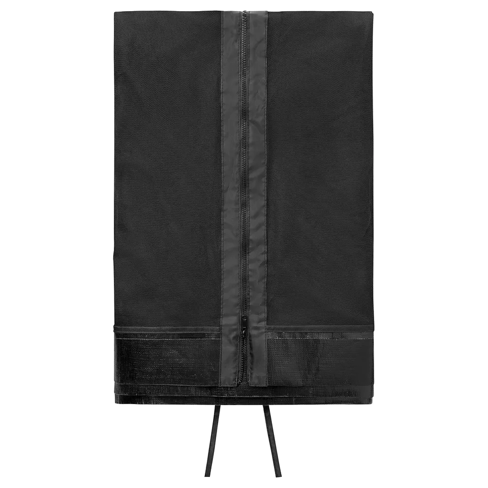 TORPÖN black insect net, rectangular, mesh, stands on tripod legs, zip closure.