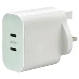 SJÖSS 45W 2-port USB charger, fast charging, Width 5.5 x Height 3.2 x Length 7 cm
