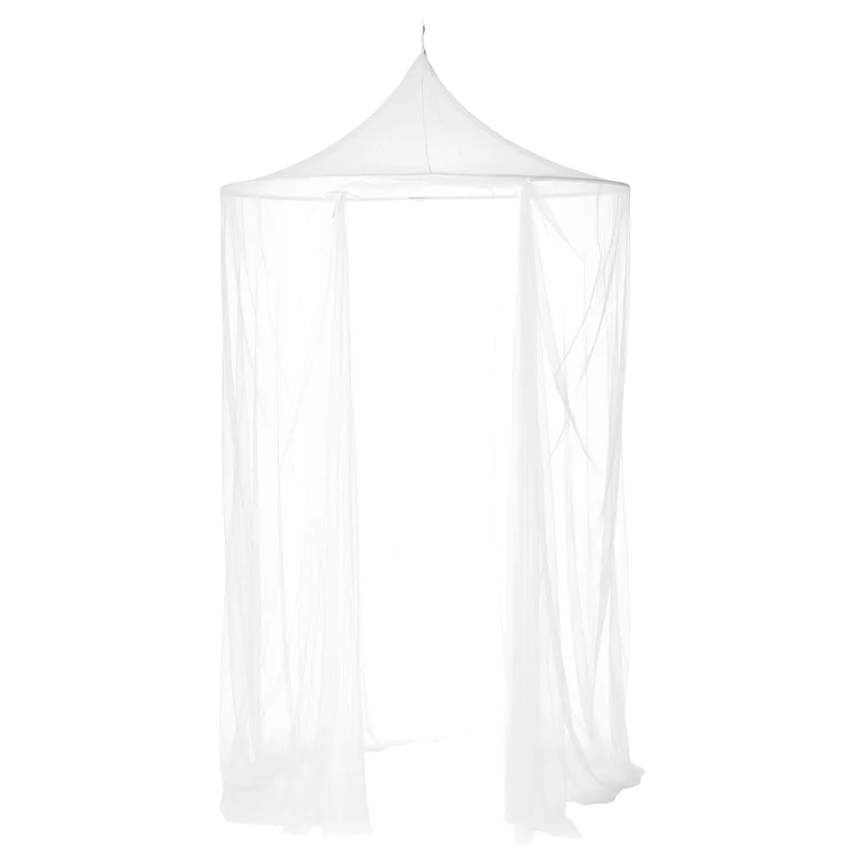 SOLIG white hammock net; soft, protective; hexagonal shape; suspends from ceiling.