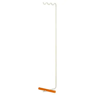 SOLVINDEN lamp stand, orange/beige, Height 160 cm