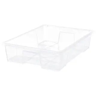 SAMLA box, transparent, 78x56x18 cm/55 l