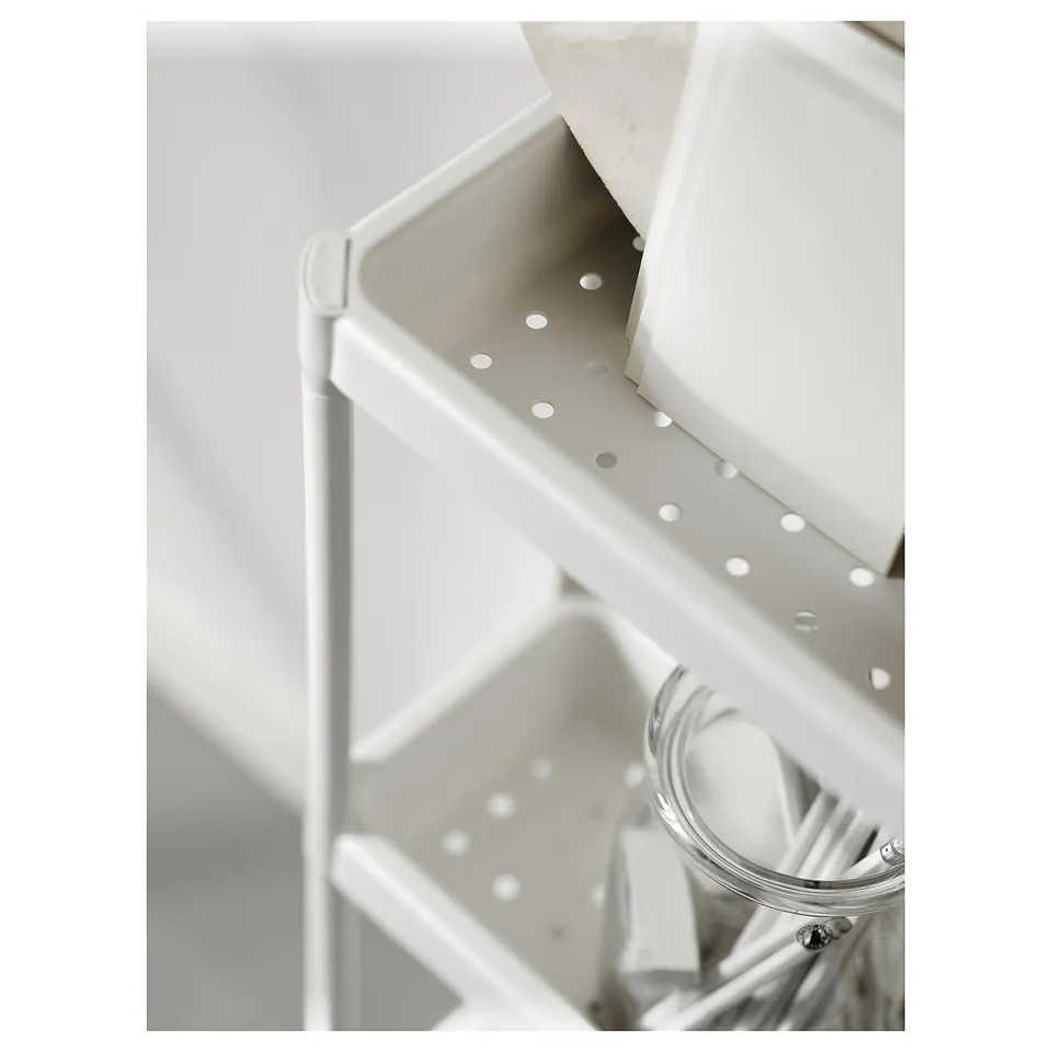 VESKEN Shelf unit, white, 37x23x101 cm