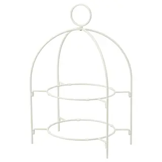 TOFSAND plate stand, white, Height 33 cm