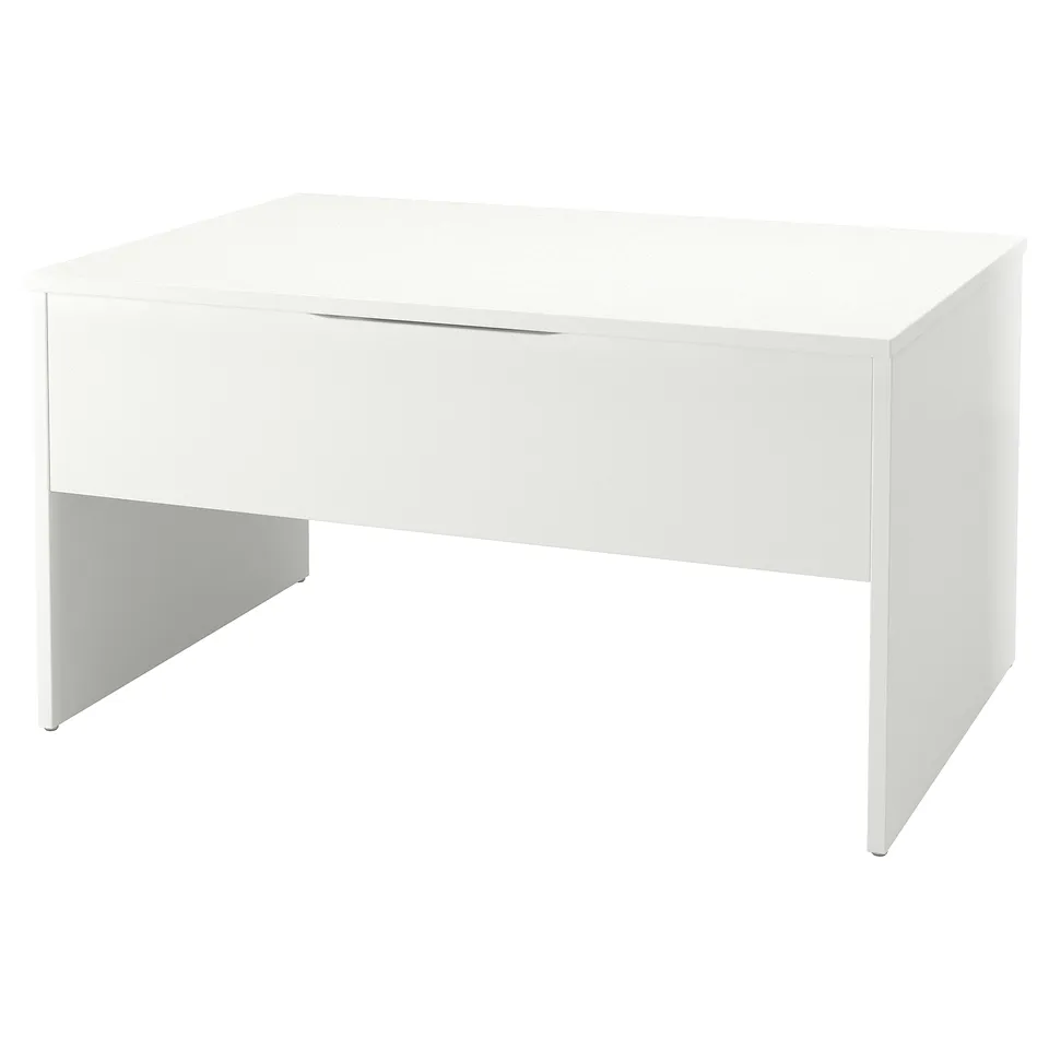 ÖSTAVALL Adjustable coffee table, white, 90 cm