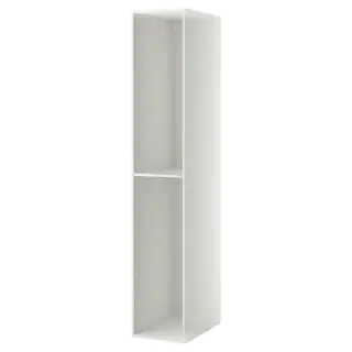METOD high cabinet, white, 40x60x220 cm
