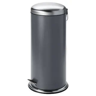 MJÖSA pedal bin, dark grey, Height 68 cm