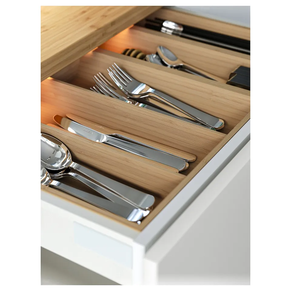 UPPDATERA Cutlery tray, light bamboo, 32x50 cm