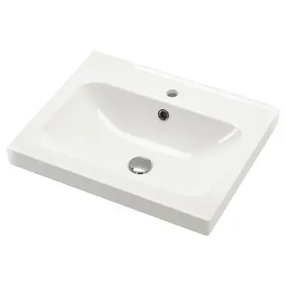 ORRSJÖN wash-basin, white, 62x49 cm