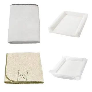 SKÖTSAM/VÄDRA set: cover for babycare mat + babycare mat + cover for babycare mat + babycare mat