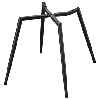 NORDMANSSKÄR chair frame, legs, black, Width 43 x Depth 54 x Height 44 cm